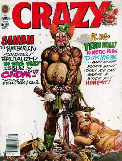 Crazy September 1982 magazine back issue Crazy magizine back copy 
