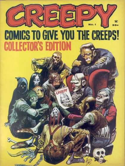 Creepy Comic Book Back Issues of Superheroes by A1Comix
