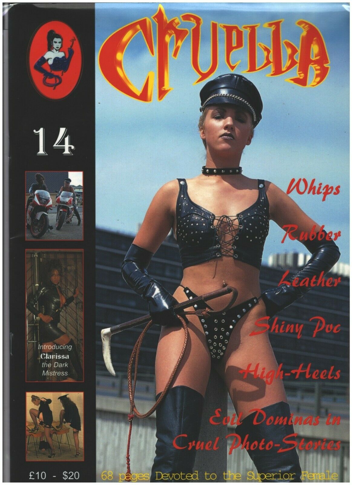 Cruella # 14 magazine back issue Cruella magizine back copy 