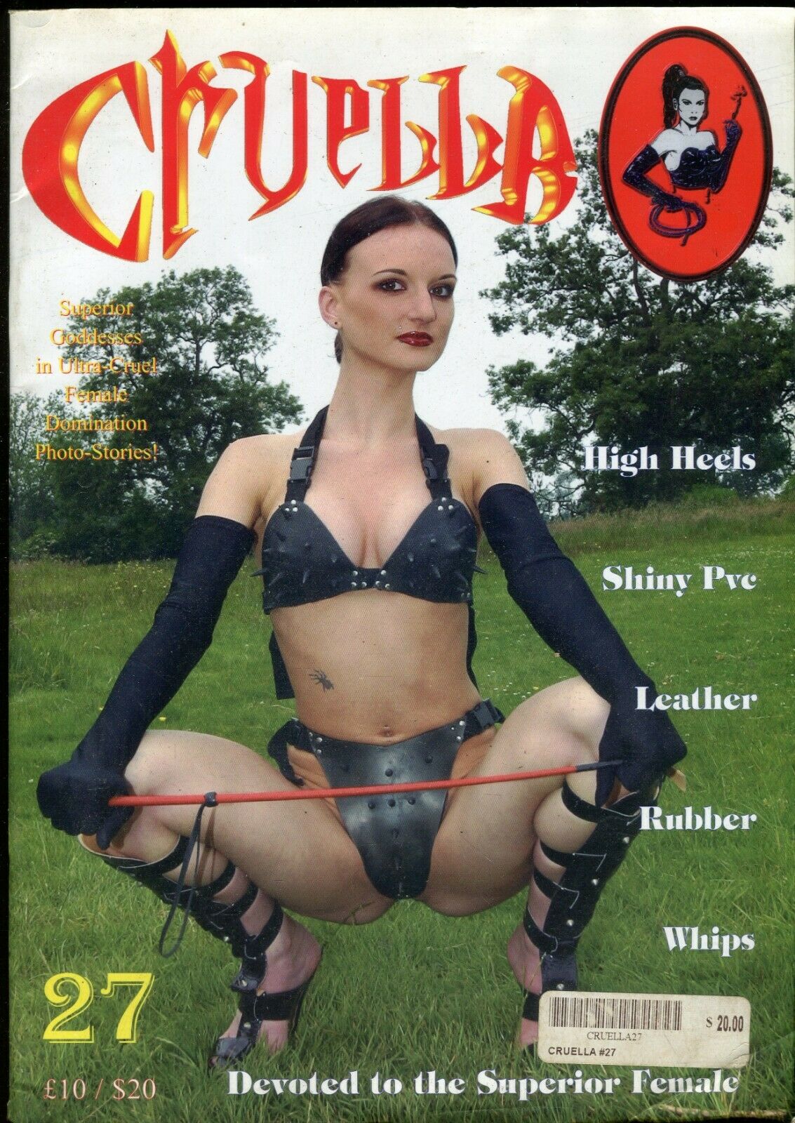Cruella # 27 magazine back issue Cruella magizine back copy 