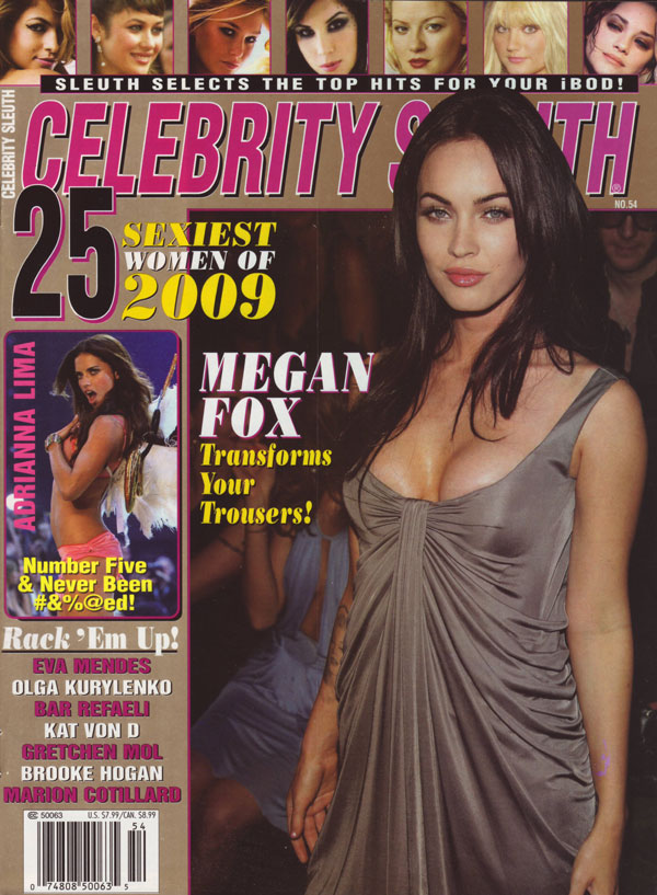 Celebrity Sleuth # 54 magazine back issue Celebrity Sleuth magizine back copy 