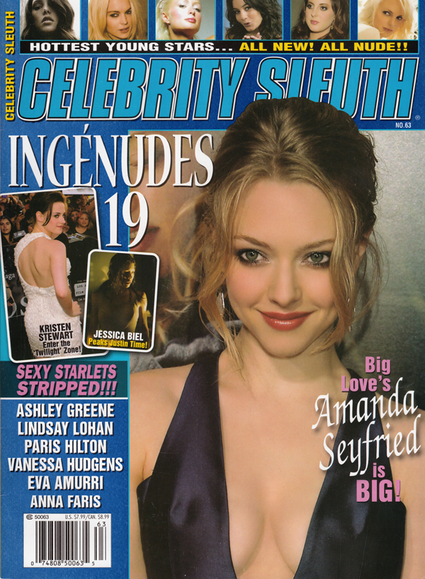 Celebrity Sleuth # 63, Ingénudes 19 magazine back issue Celebrity Sleuth magizine back copy 