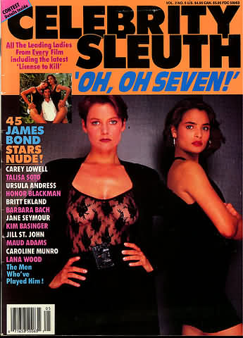Celebrity Sleuth Vol. 2 # 5 magazine back issue Celebrity Sleuth by Volume magizine back copy 