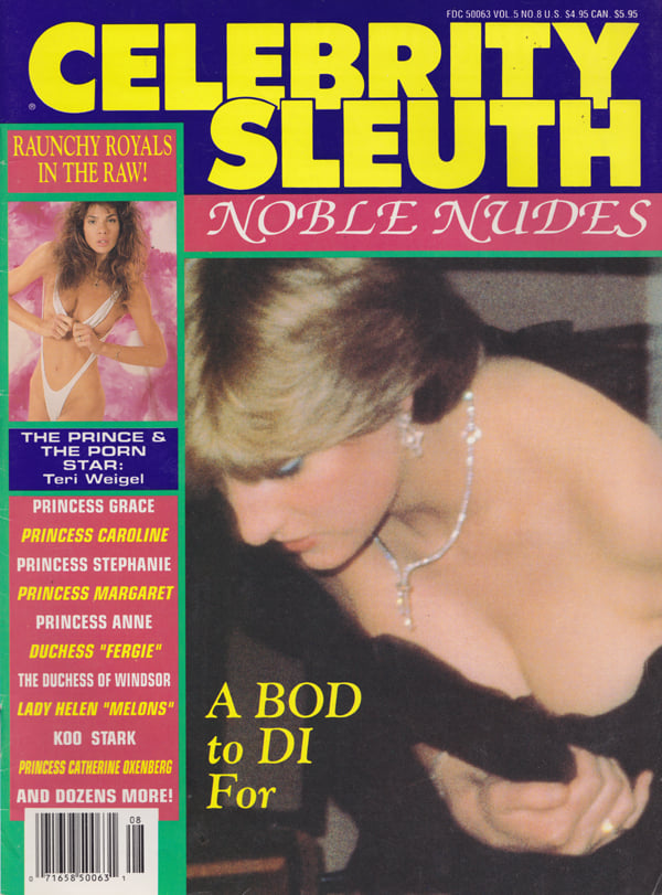 Celebrity Sleuth Vol. 5 # 8 magazine back issue Celebrity Sleuth by Volume magizine back copy 