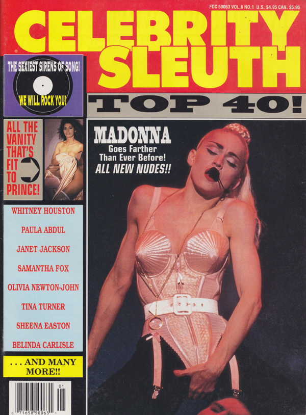 Celebrity Sleuth by Volume Vol. 6 # 1 magazine back issue Celebrity Sleuth by Volume magizine back copy 