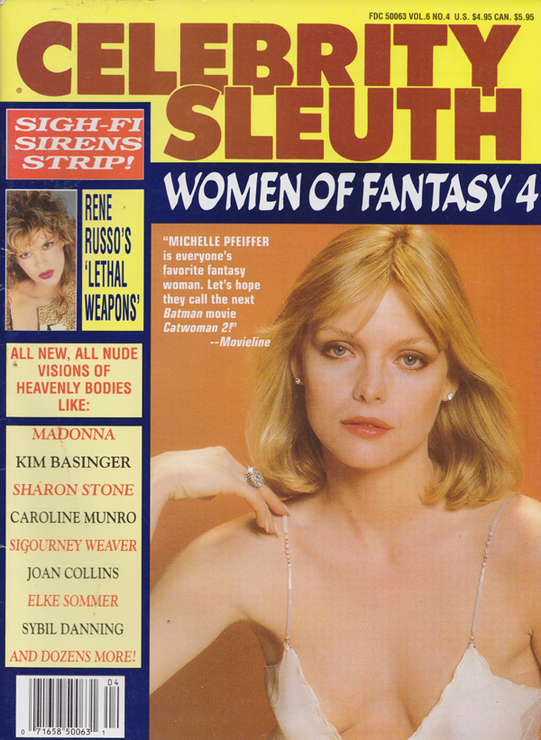 Celebrity Sleuth Vol. 6 # 4 magazine back issue Celebrity Sleuth by Volume magizine back copy 