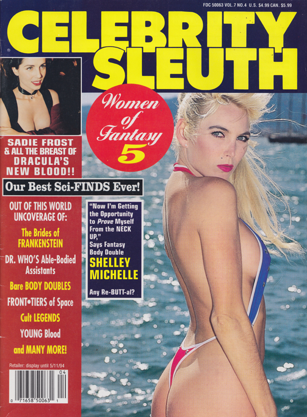 Celebrity Sleuth by Volume Vol. 7 # 4 magazine back issue Celebrity Sleuth by Volume magizine back copy 