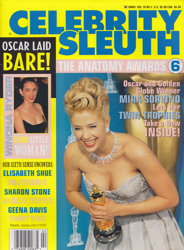 Celebrity Sleuth Vol. 10 # 2 magazine back issue Celebrity Sleuth by Volume magizine back copy 