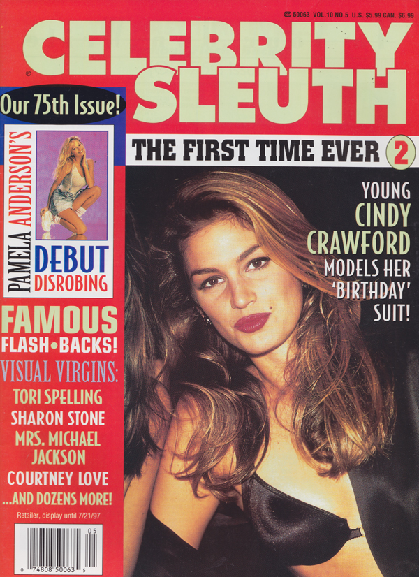 Celebrity Sleuth by Volume Vol. 10 # 5 magazine back issue Celebrity Sleuth by Volume magizine back copy 