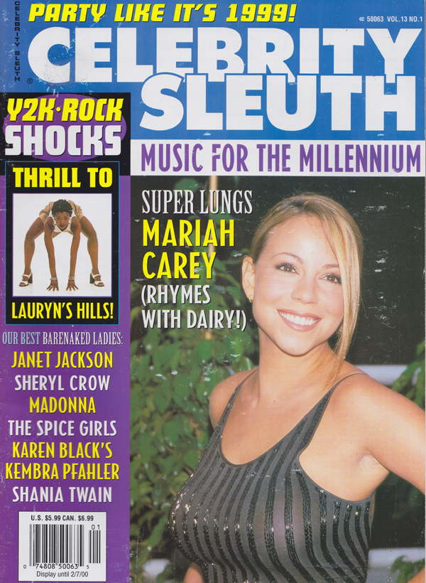 Celebrity Sleuth Vol. 13 # 1 magazine back issue Celebrity Sleuth by Volume magizine back copy 