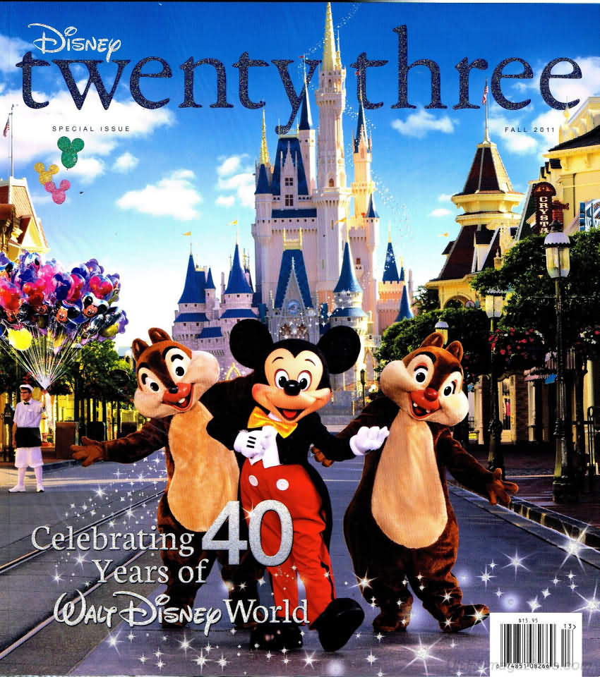 Disney Twenty-Three Fall 2011 magazine back issue Disney Twenty-Three magizine back copy 