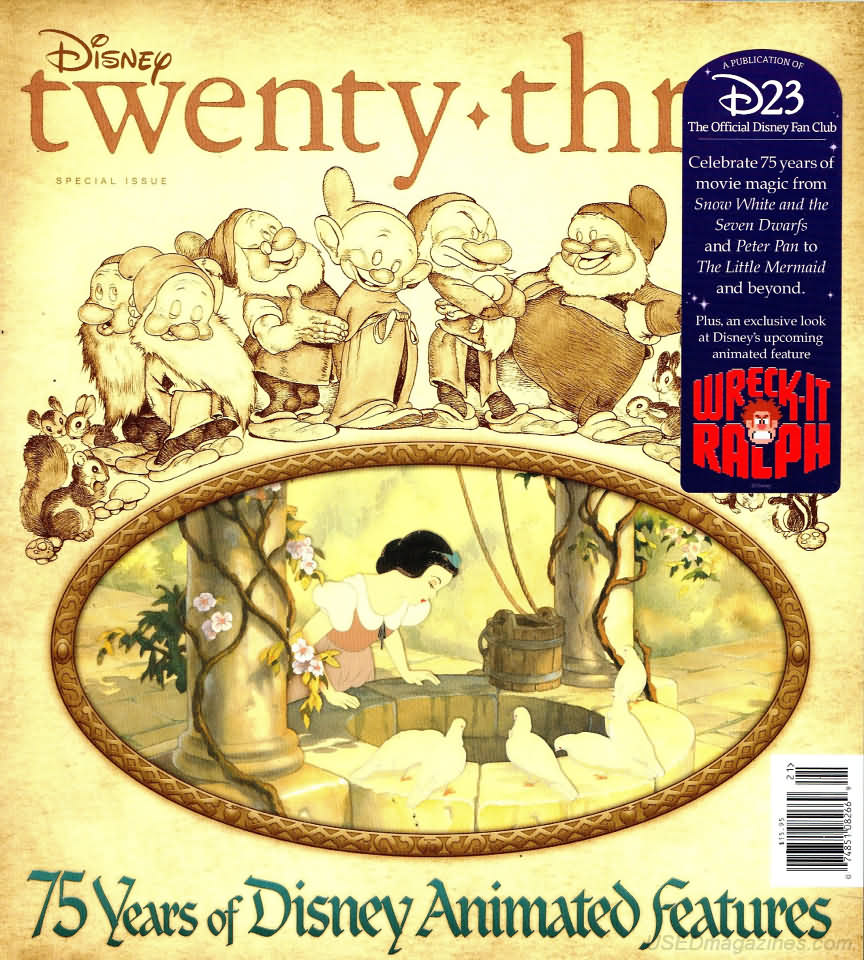 Disney Twenty-Three Spring 2012 magazine back issue Disney Twenty-Three magizine back copy 