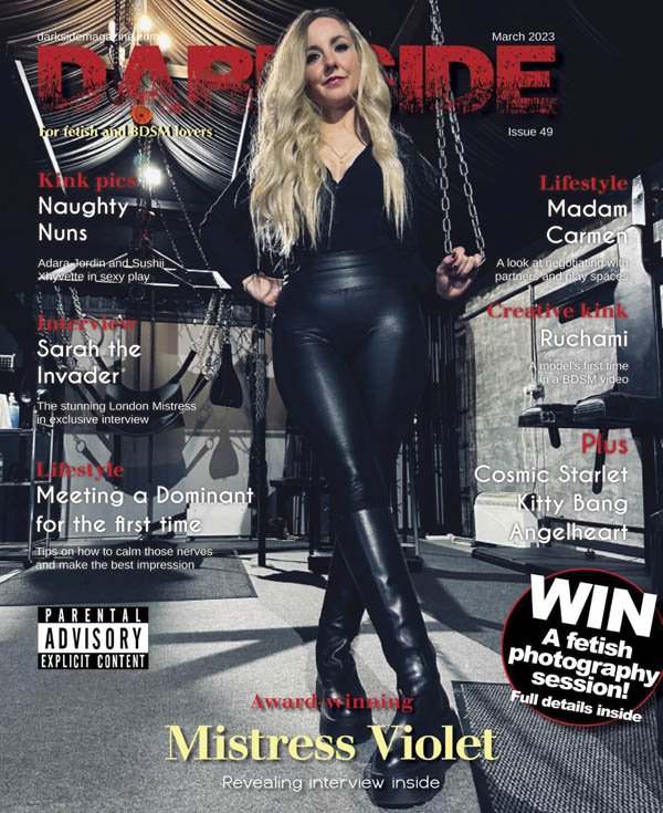 Darkside # 49, March 2023 magazine back issue Darkside magizine back copy 