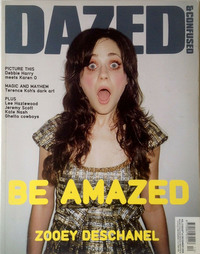 Zooey Deschanel magazine cover appearance Dazed & Confused December 2006