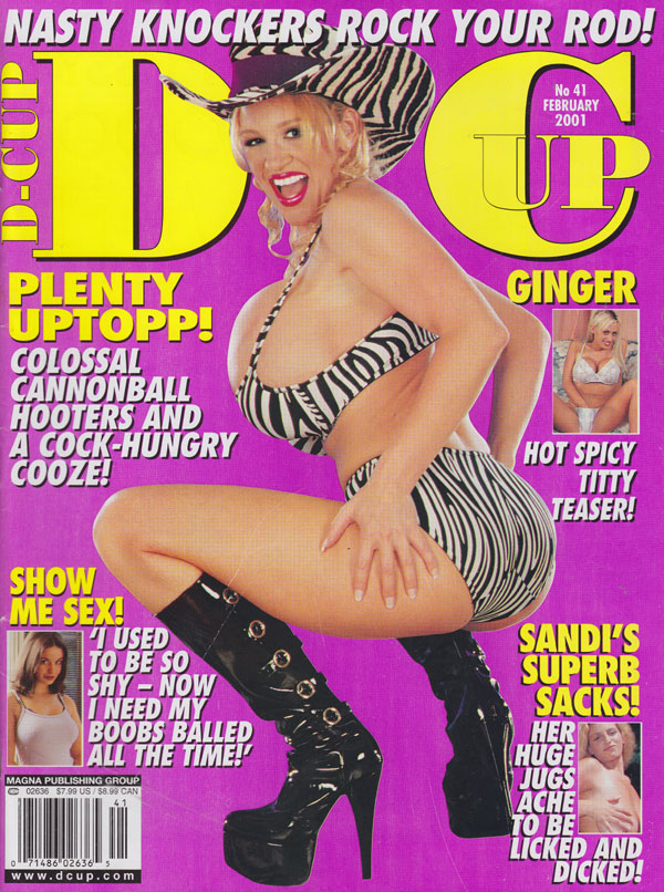 D-Cup # 41 - February 2001 magazine back issue D-Cup magizine back copy dcup magazine back issues 2001 nasty knockers stacked ladies xxx pix huge titters sex pics horny big
