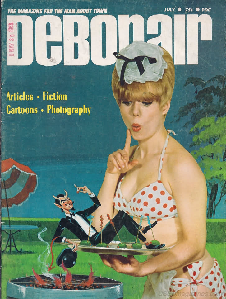 Debonair July 1966 magazine back issue Debonair magizine back copy 