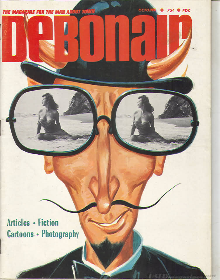 Debonair October 1966 magazine back issue Debonair magizine back copy 