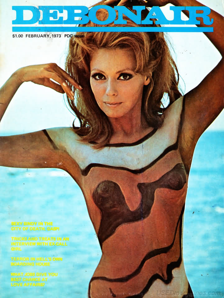 Debonair February 1973 magazine back issue Debonair magizine back copy 