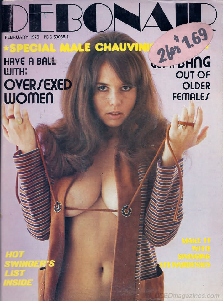 Debonair February 1975 magazine back issue Debonair magizine back copy 