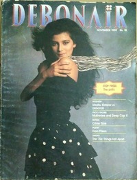 Debonair November 1989 Magazine Back Copies Magizines Mags