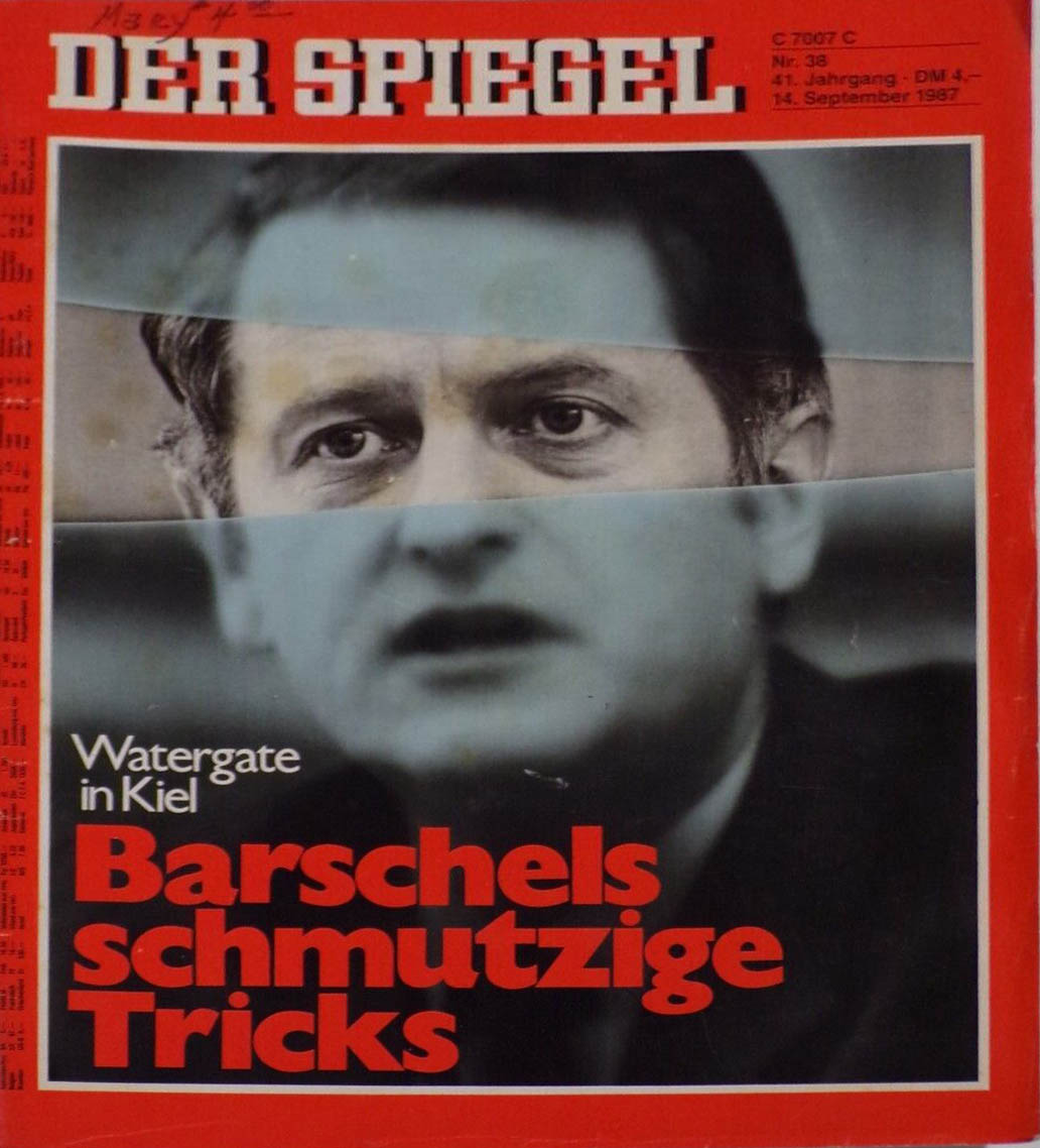 Der Spiegel 38 September 14 1987 Watergate In Kiel Magazin 1981