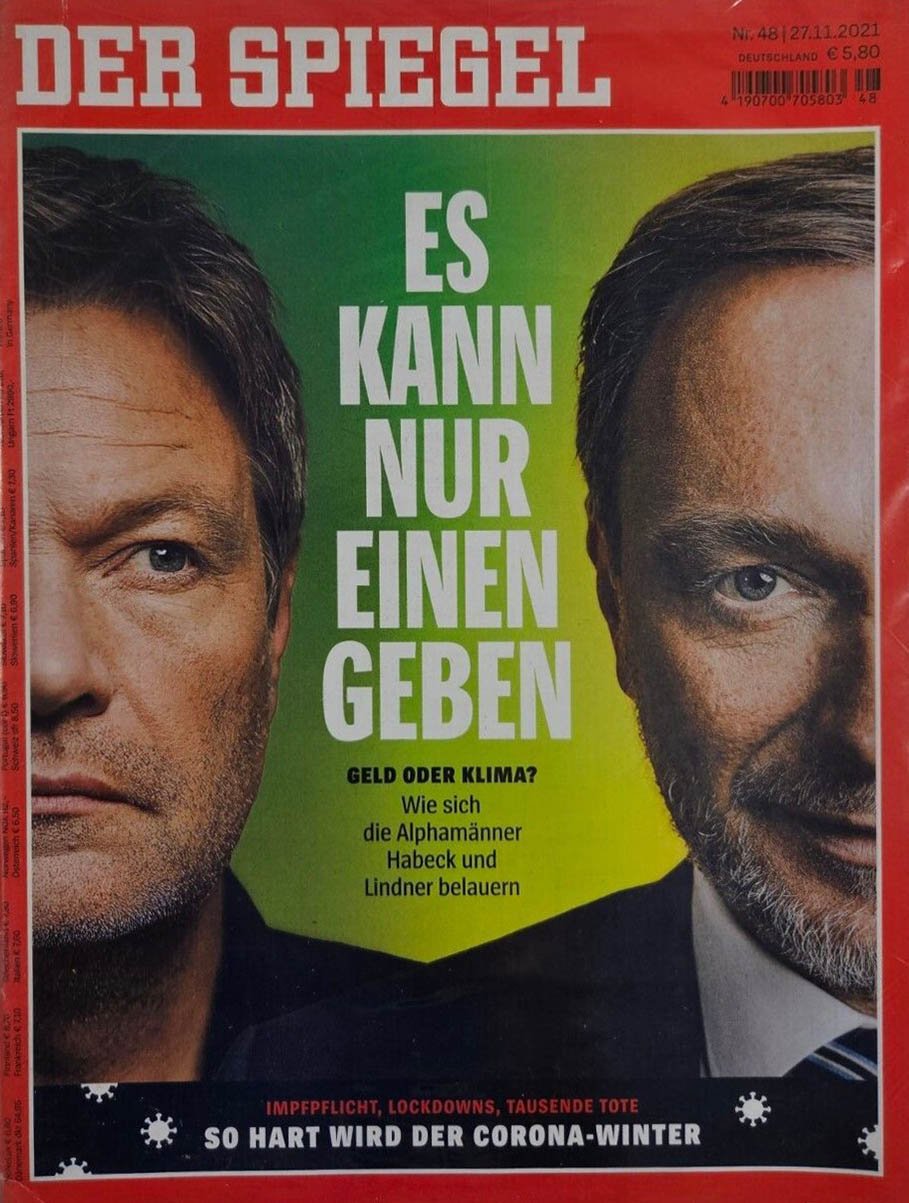 Der Spiegel # 48, November 27, 2021, , Es Kann Nur Einen Geben Ma