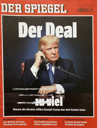 Donald Trump magazine cover appearance Der Spiegel September 28, 2019