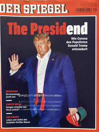 Donald Trump magazine cover appearance Der Spiegel # 31, July 25, 2020