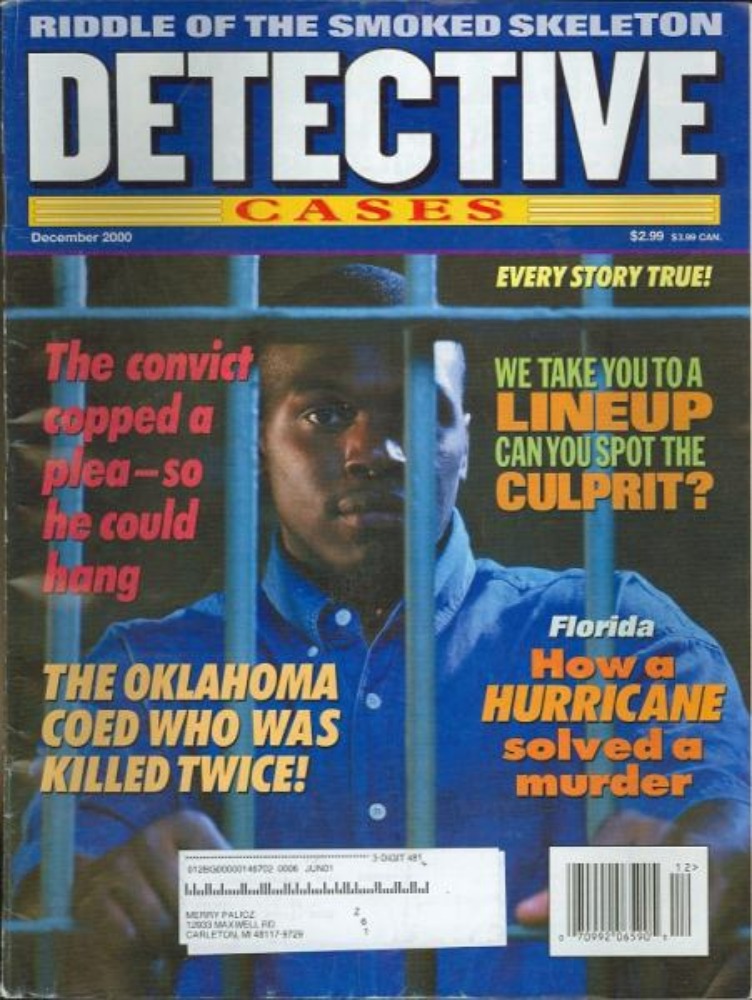 Detective Cases # 6, December 2000 magazine back issue Detective Cases magizine back copy 