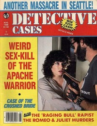 Detective Cases August 1986 Magazine Back Copies Magizines Mags