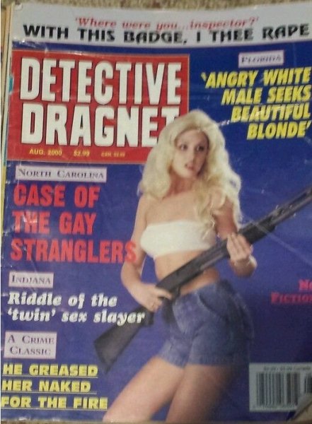 Detective Dragnet August 2000 magazine back issue Detective Dragnet magizine back copy 