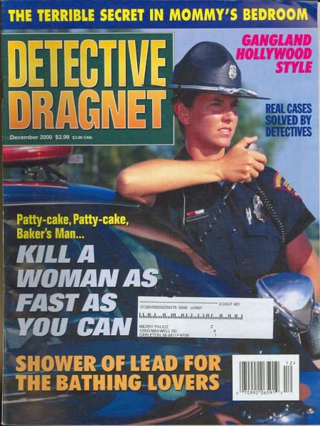 Detective Dragnet December 2000 magazine back issue Detective Dragnet magizine back copy 