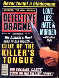 Detective Dragnet August 1992 Magazine Back Copies Magizines Mags