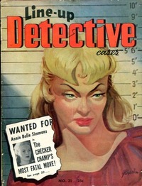 Aneta B magazine cover appearance Detective Line-Up # 4, Summer 1946