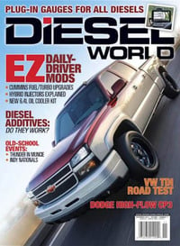 Elizabeth R Deans magazine cover appearance Diesel World November 2012