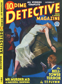 Dime Detective October 15, 1933 Magazine Back Copies Magizines Mags