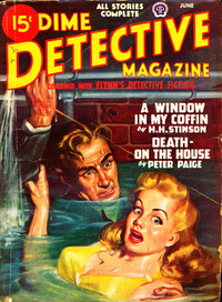 Dime Detective June 1947 Magazine Back Copies Magizines Mags