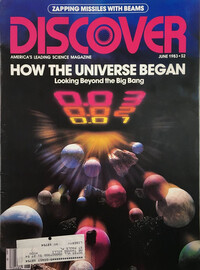 Discover June 1983 magazine back issue cover image