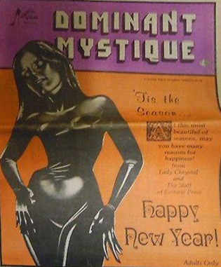 Dominant Mystique Vol. 2 # 12 magazine back issue Dominant Mystique magizine back copy 