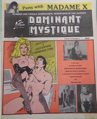 Dominant Mystique Vol. 13 # 2 magazine back issue Dominant Mystique magizine back copy 