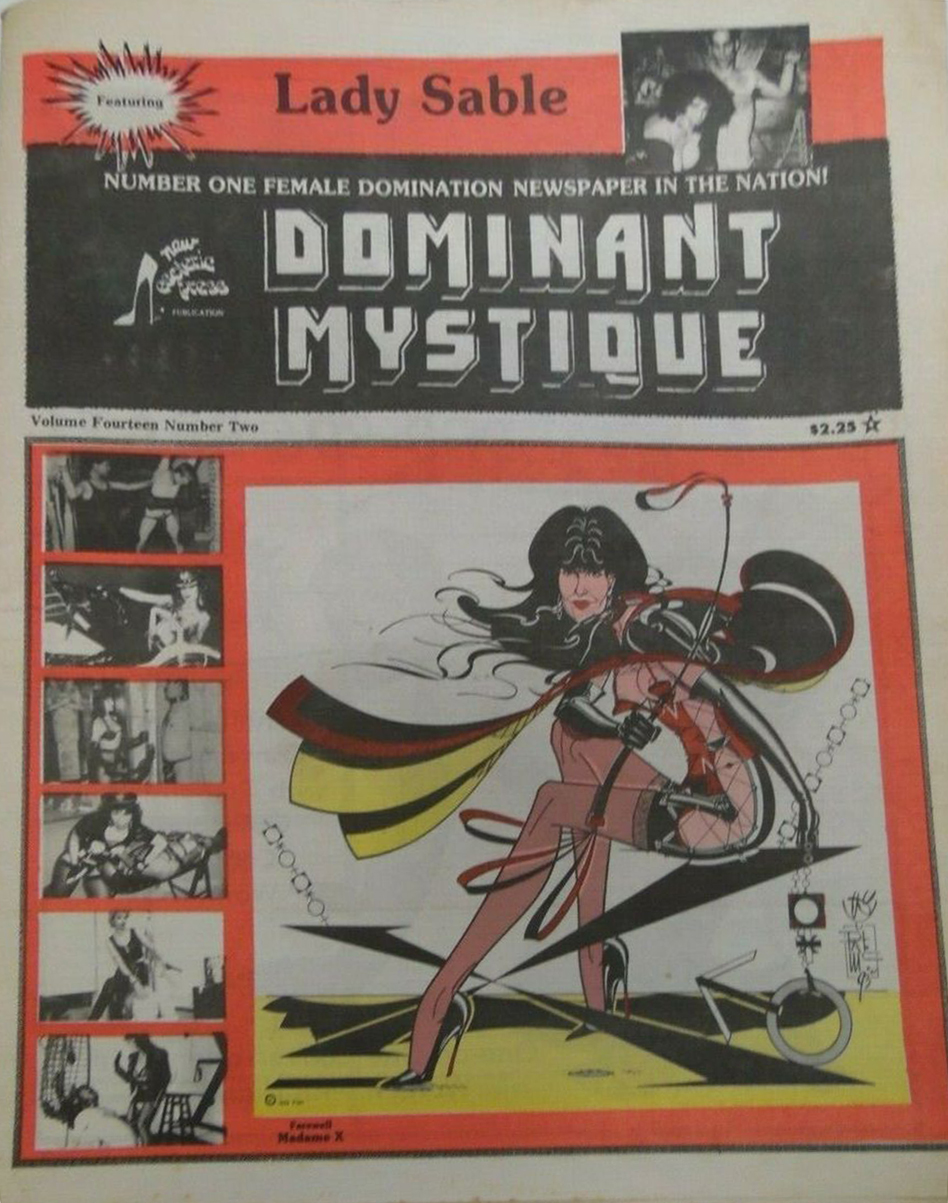 Dominant Mystique Vol. 14 # 2 magazine back issue Dominant Mystique magizine back copy 