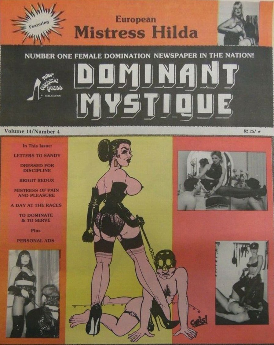 Dominant Mystique Vol. 14 # 4 magazine back issue Dominant Mystique magizine back copy 