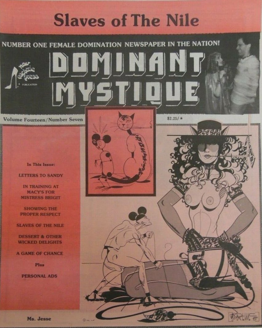Dominant Mystique Vol. 14 # 7 magazine back issue Dominant Mystique magizine back copy 