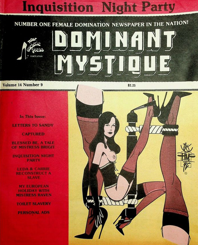 Dominant Mystique Vol. 14 # 9 magazine back issue Dominant Mystique magizine back copy 