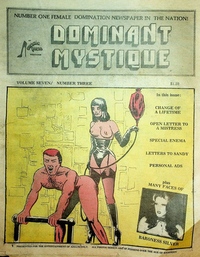Dominant Mystique Vol. 7 # 3 magazine back issue