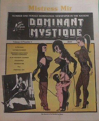 Dominant Mystique Vol. 12 # 6 Magazine Back Copies Magizines Mags