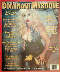 Dominant Mystique Vol. 22 # 1 magazine back issue