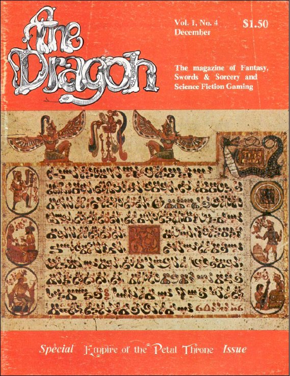 Dragon # 4 magazine back issue Dragon magizine back copy 