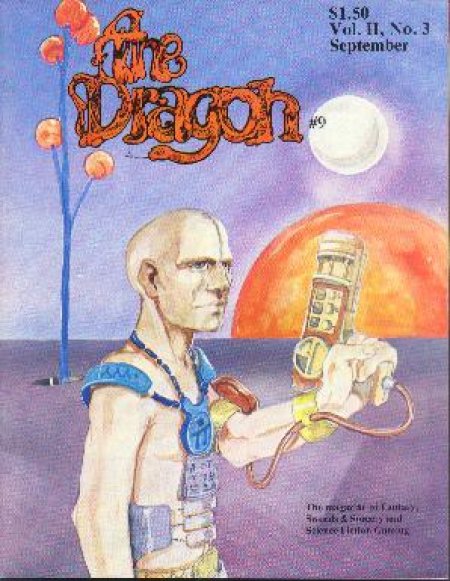 Dragon # 9 magazine back issue Dragon magizine back copy 