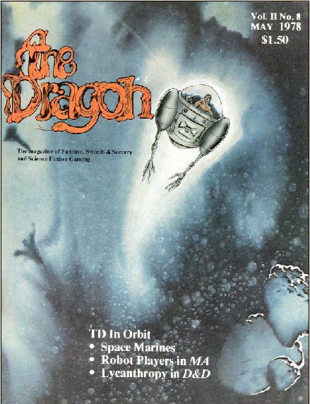 Dragon # 14 magazine back issue Dragon magizine back copy 